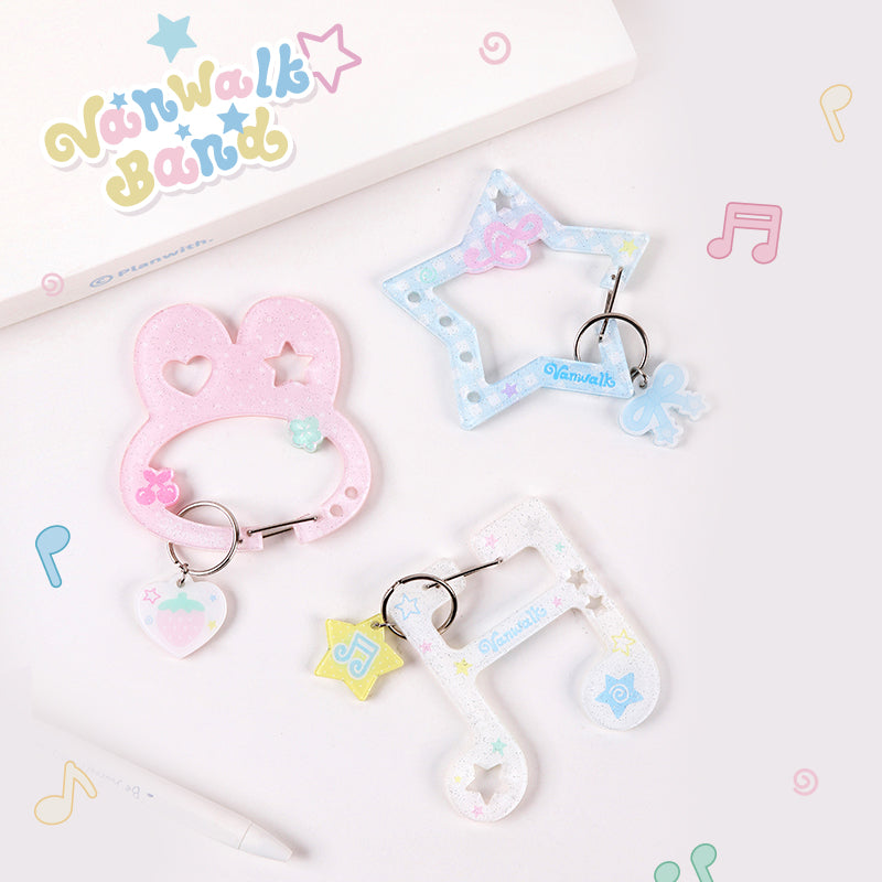 Vanwalk Dây Đeo Vui Nhộn Mặt Dây Chuyền Nốt Nhạc Acrylic K581