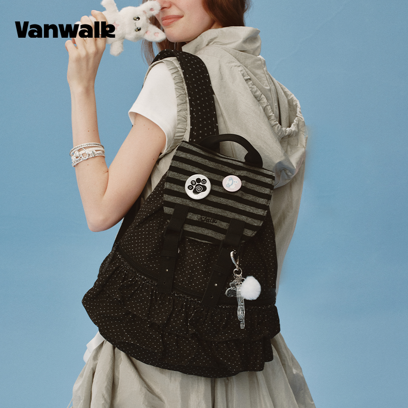 VANWALK Reka Bentuk Comel Beg Galas Pelajar Nota Lovely v2904