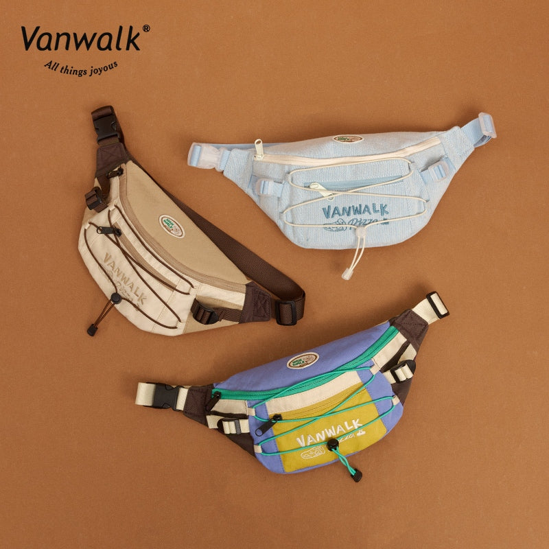 Vanwalk Multi-Pockets Pizza Crossbody Bag V2860