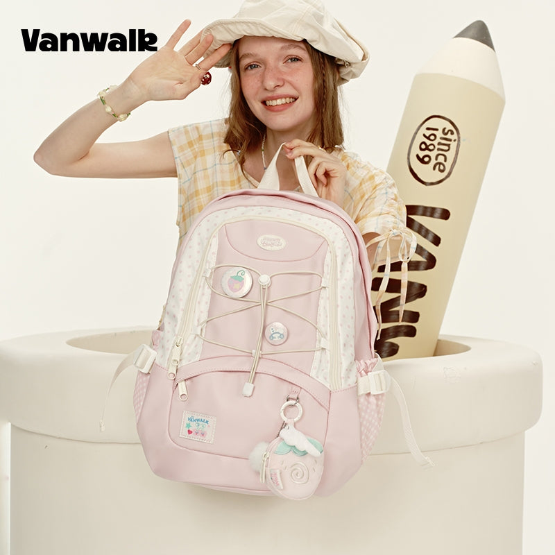 VANWALK Large Capacity Handbag Student Backpack V2916