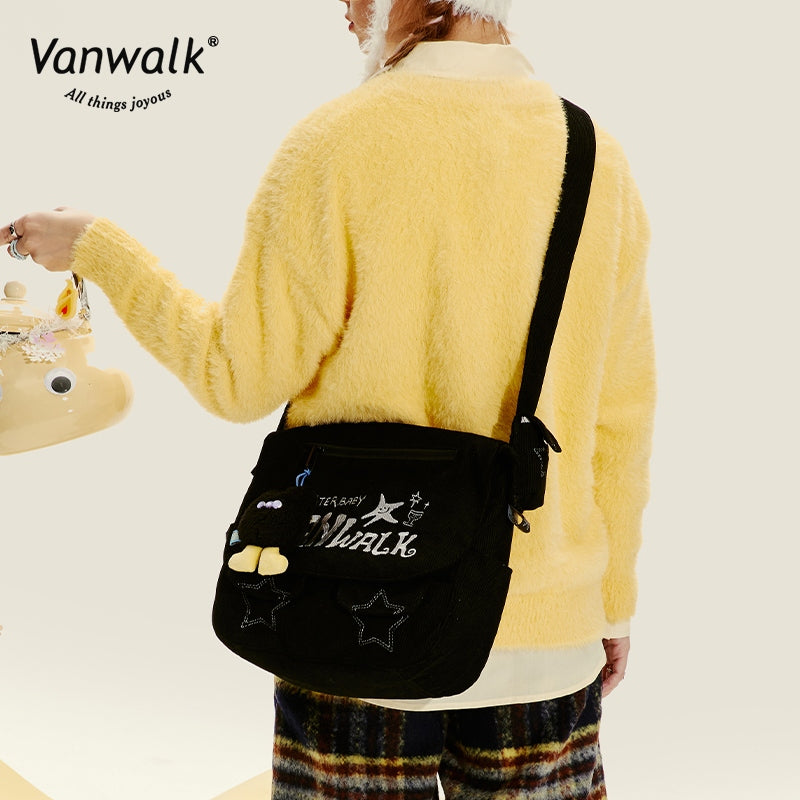 Vanwalk Water-Resistant Mao Monster Crossbody Bag V2708