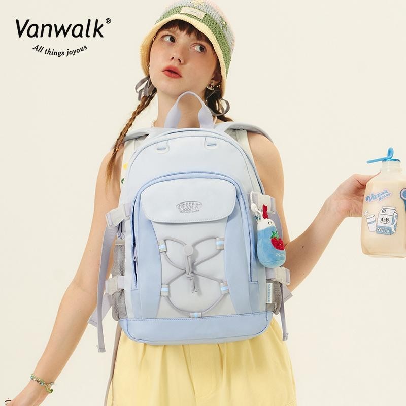 Vanwalk Summer Noon Tea Ribbon Student Backpack V2627