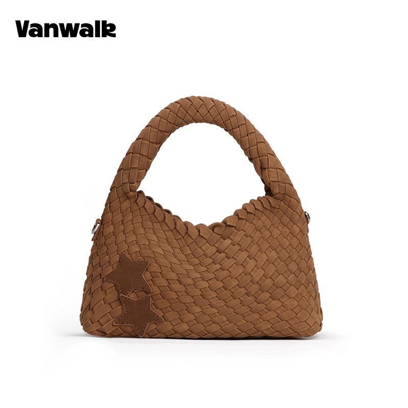 VANWALK Glutinous Rice Ball Series Woven Handbag v2991