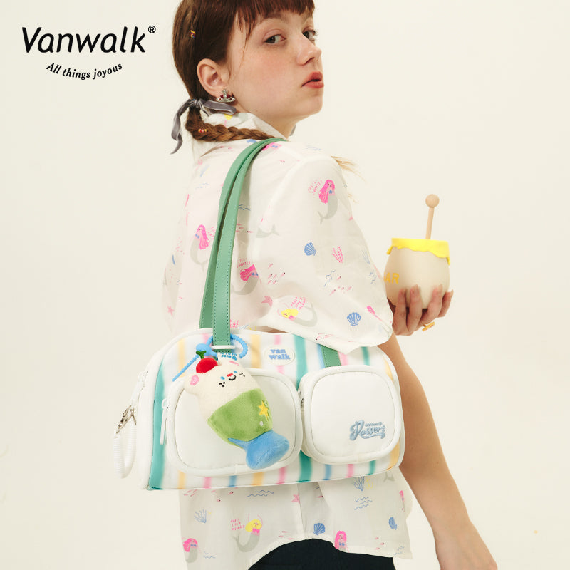 Vanwalk  Water-Resistant Summer Afternoon Tea  Shoulder Bag V2629