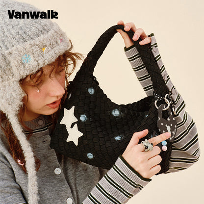 VANWALK Glutinous Rice Ball Series Woven Handbag v2991