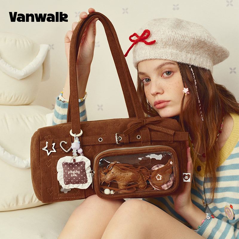 VANWALK Shoulder Bag ng Serye ng Malagkit na Bola ng Bigas v2995