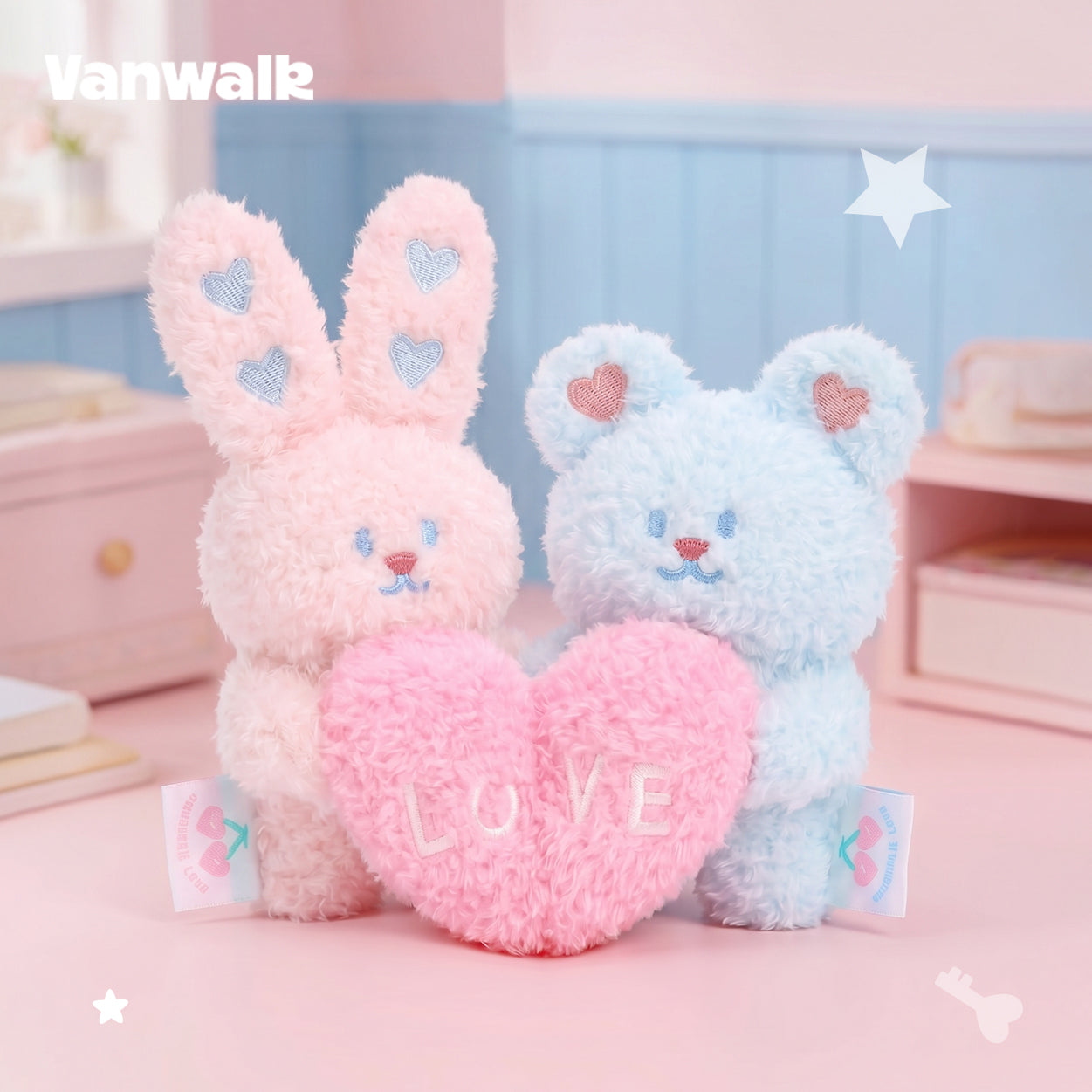 VANWALK Gulugulu ซีรีส์ กระเป๋าแท็กตุ๊กตา เครื่องประดับจี้/โซ่ K700