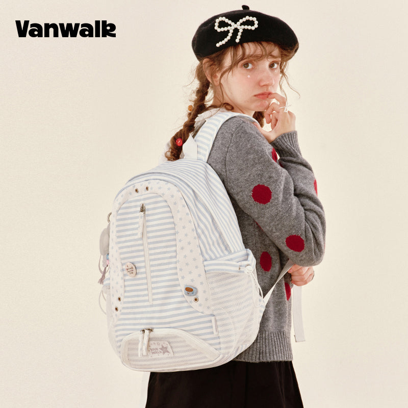 VANWALK Reka Bentuk Comel Beg Galas Pelajar Nota Lovely v2904