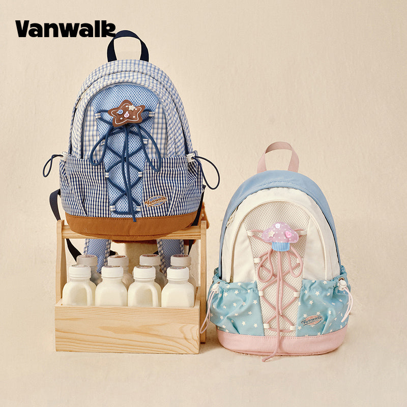 VANWALK Cute Design Lovely Note Estudyante Backpack v2904