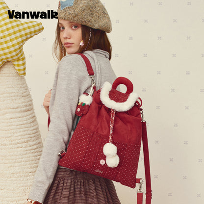 Tas Bahu Kapasitas Besar Koleksi Natal VANWALK v3002