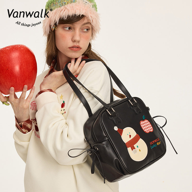 Vanwalk 多口袋聖誕肩背包V2873