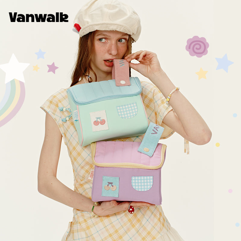 Vanwalk حقيبة تجميل بتصميم ريفي لطيف VS14 vs44