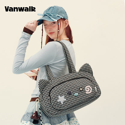 กระเป๋าสะพายไหล่แบบสมุดบันทึกดีไซน์น่ารักชุดบ้าน vanwalk รุ่น v3019
