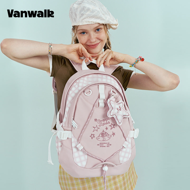 VANWALK แฟชั่น กรกฎาคม กระเป๋าเป้ไอเท็มเดี่ยว v2951