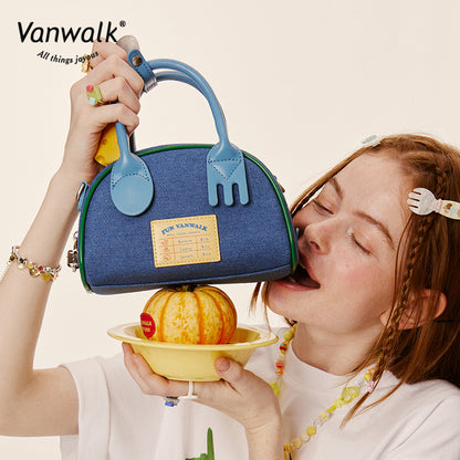 Vanwalk กระเป๋าสะพายข้างน้ำหนักเบา FUN MARKET V2796