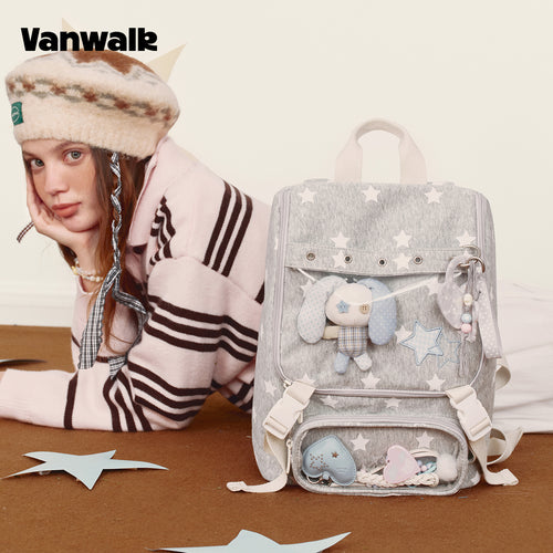 Ransel Seri Kuda Keberuntungan Januari Vanwalk dengan Banyak Kantong V3007
