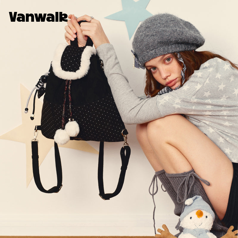 Tas Bahu Kapasitas Besar Koleksi Natal VANWALK v3002
