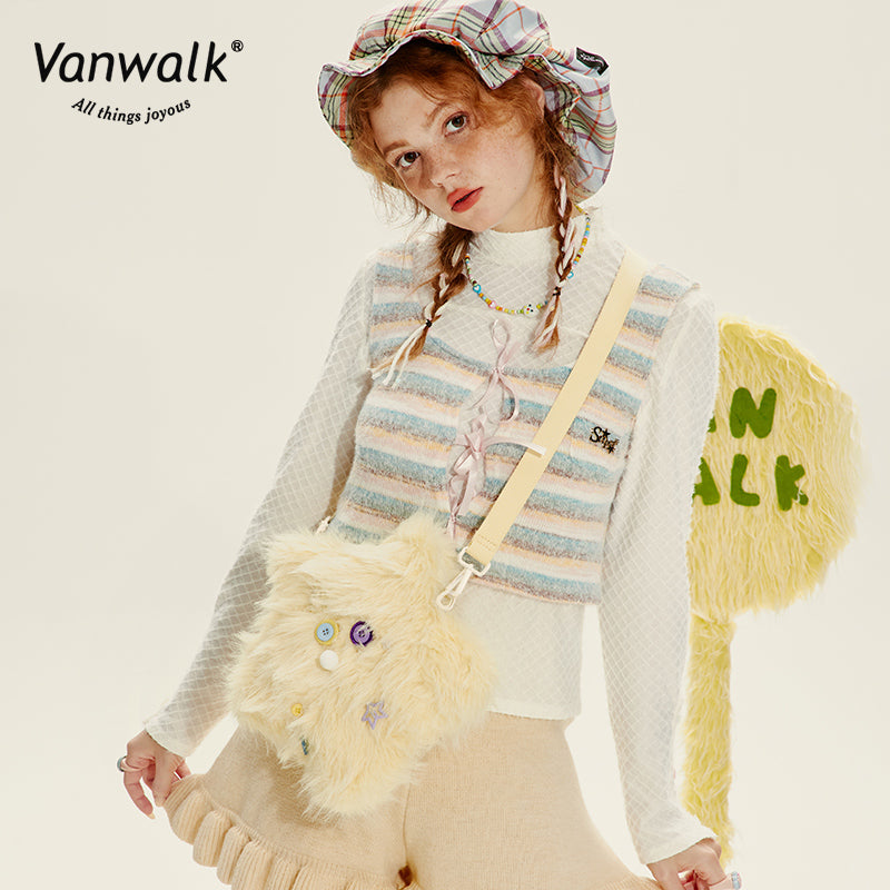 Vanwalk Fashion Mao Monster  Crossbody Bag V2717