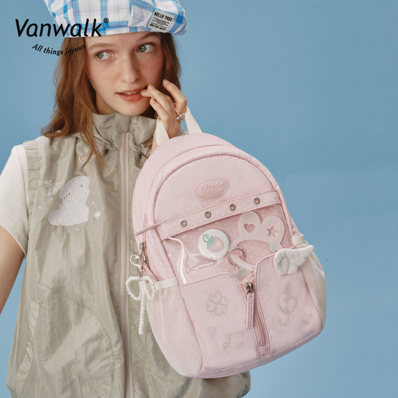 Vanwalk Multi-Pockets Happy Band Backpack V2901