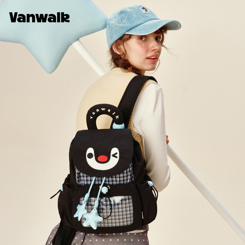VANWALK Cute Design Lovely Note Estudyante Backpack v2904