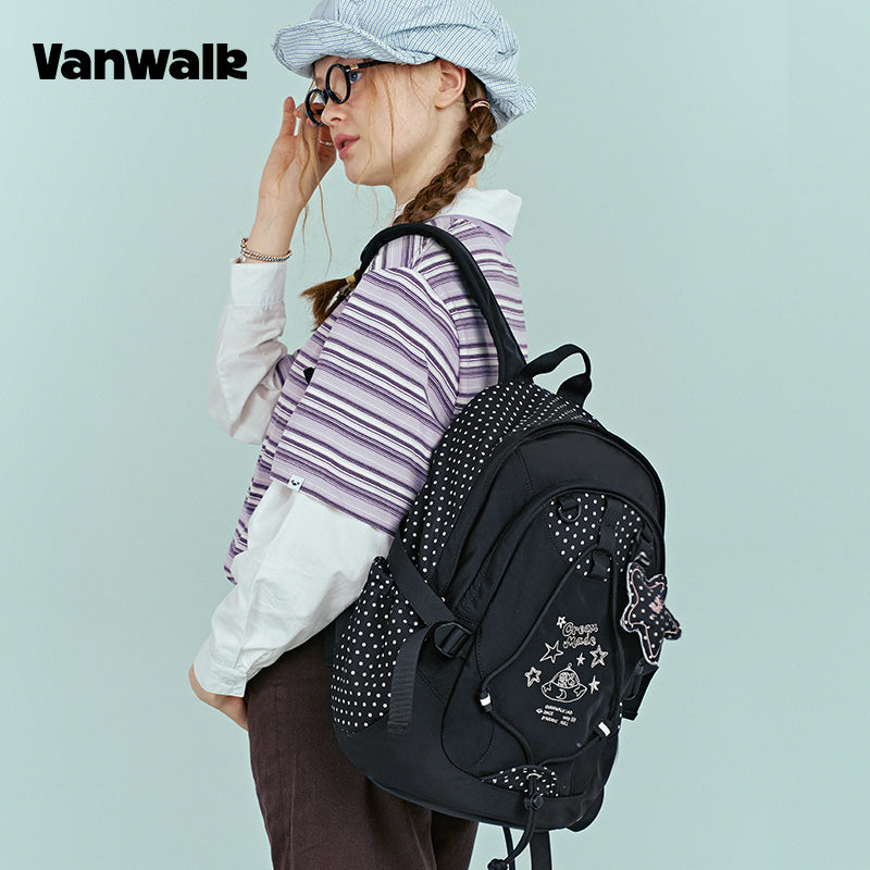 VANWALK แฟชั่น กรกฎาคม กระเป๋าเป้ไอเท็มเดี่ยว v2951