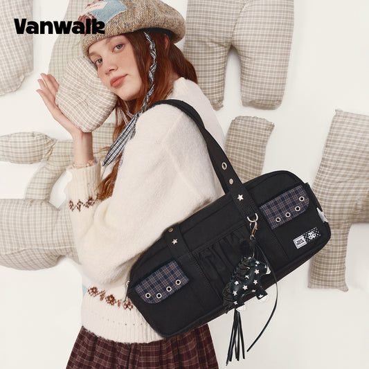 กระเป๋าสะพายไหล่ชุดม้าผู้โชคดีเดือนมกราคม vanwalk รุ่น v3011
