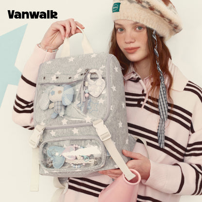 Ransel Seri Kuda Keberuntungan Januari Vanwalk dengan Banyak Kantong V3007