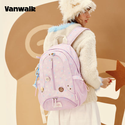 VANWALK Reka Bentuk Comel Beg Galas Pelajar Nota Lovely v2904