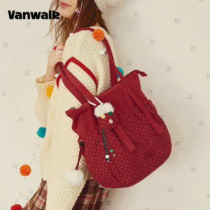 Tas Bahu Kapasitas Besar Koleksi Natal VANWALK v3002