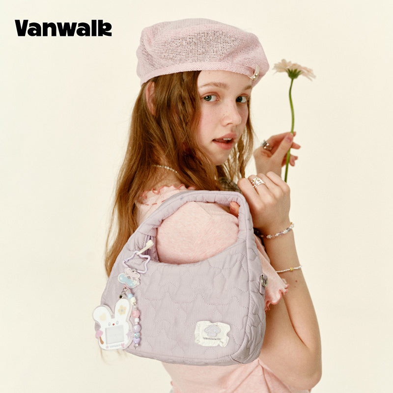 VANWALK Gulugulu 系列原創星星鏤空迷你肩背包 PU 手提包 V3051