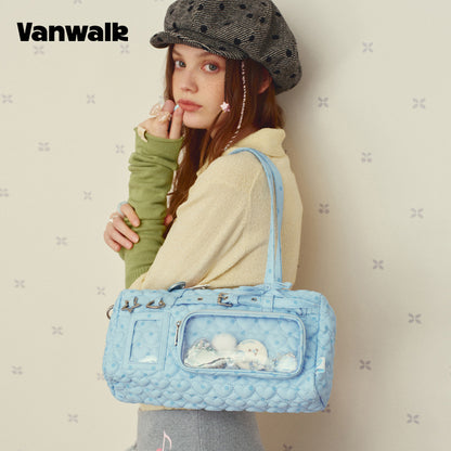 VANWALK Shoulder Bag ng Serye ng Malagkit na Bola ng Bigas v2995