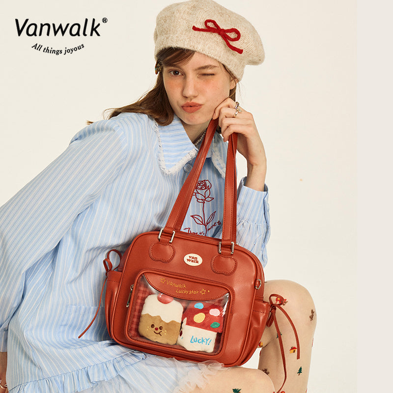 Vanwalk 多口袋聖誕肩背包V2873