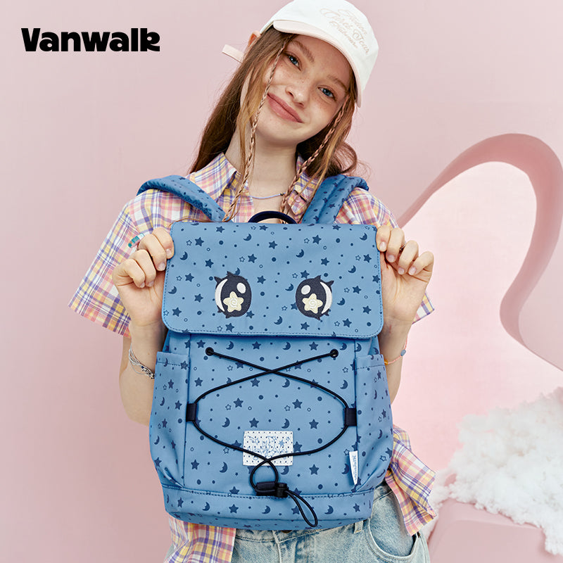 Vanwalk Masayang Disenyo Moonstarry Park Estudyante Backpack v2958