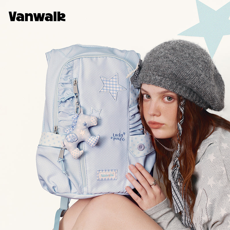 กระเป๋าเป้ชุดม้าพันธุ์โชคดีเดือนมกราคม vanwalk Niche Design รุ่น v3016