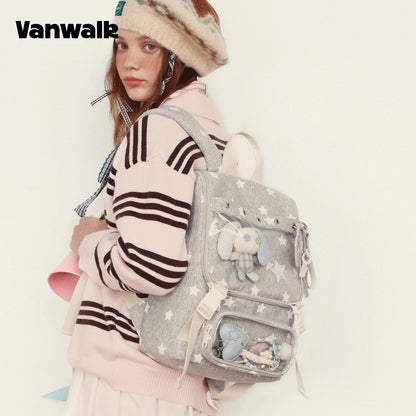 Ransel Seri Kuda Keberuntungan Januari Vanwalk dengan Banyak Kantong V3007