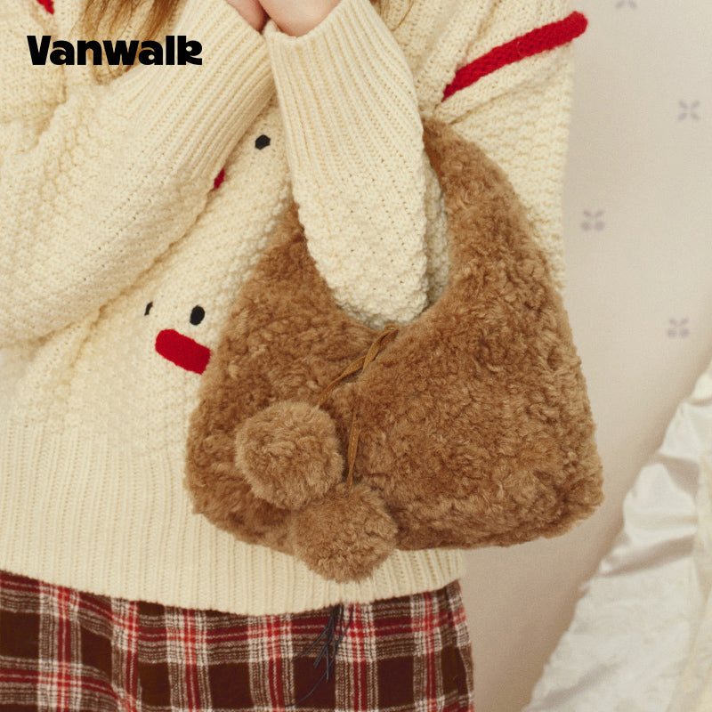 VANWALK Glutinous Rice Ball Series Double-Sided Handbag v2996