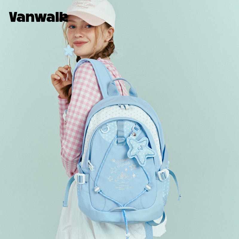VANWALK แฟชั่น กรกฎาคม กระเป๋าเป้ไอเท็มเดี่ยว v2951