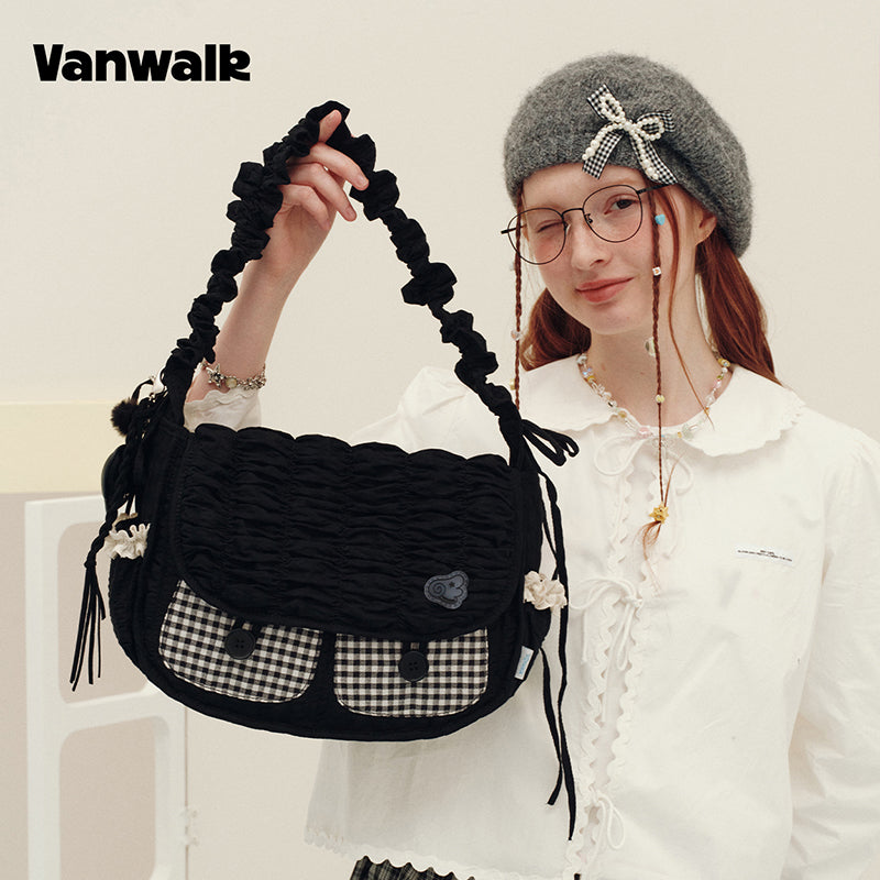 VANWALK Journal House Series Original Shoulder Bags Handbag V3021