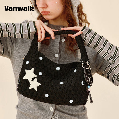 VANWALK Glutinous Rice Ball Series Woven Handbag v2991