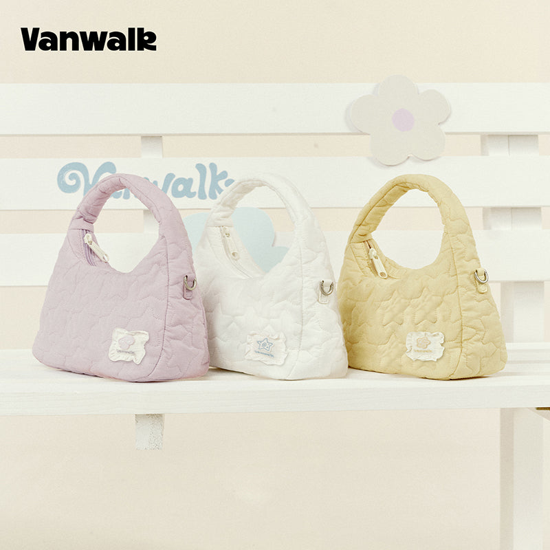 VANWALK Gulugulu 系列原創星星鏤空迷你肩背包 PU 手提包 V3051