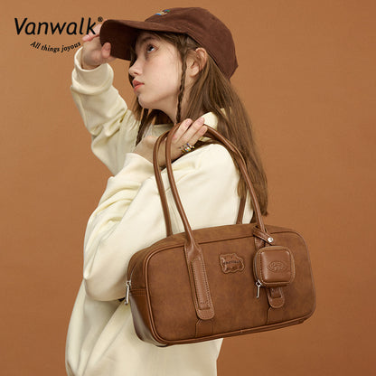 Vanwalk กระเป๋าสะพายไหล่พิซซ่ากันน้ำ V2878