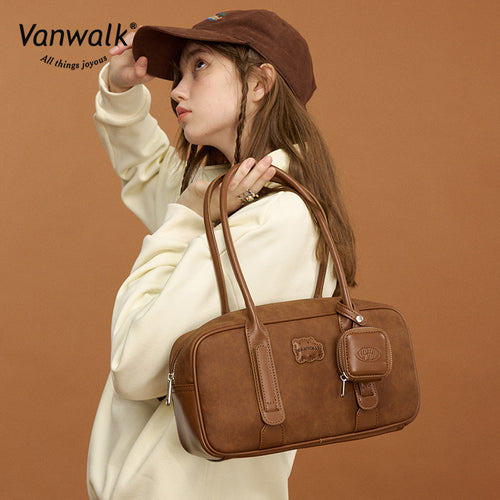 Vanwalk กระเป๋าสะพายไหล่พิซซ่ากันน้ำ V2878