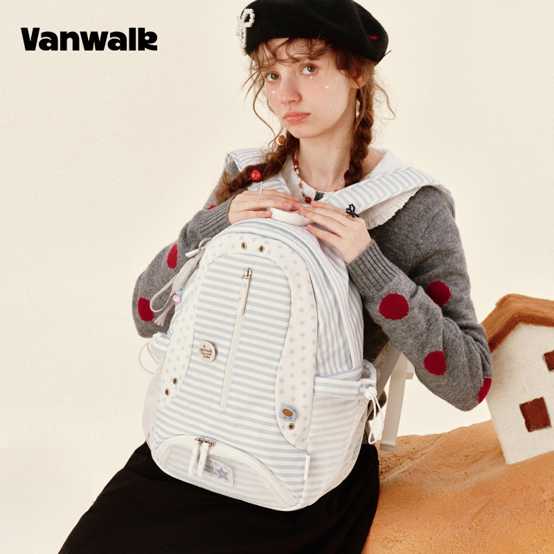 VANWALK Reka Bentuk Comel Beg Galas Pelajar Nota Lovely v2904
