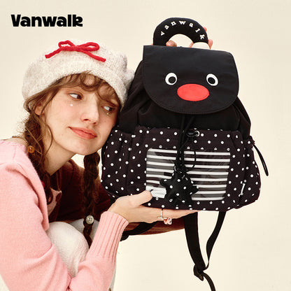 VANWALK Cute Design Lovely Note Estudyante Backpack v2904