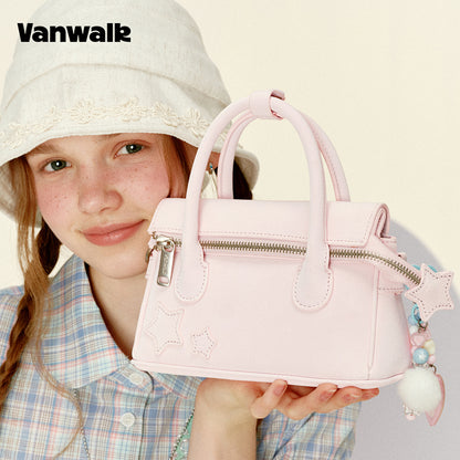 VANWALK Gulugulu 系列原創星星鏤空迷你肩背包 PU 手提包 V3051