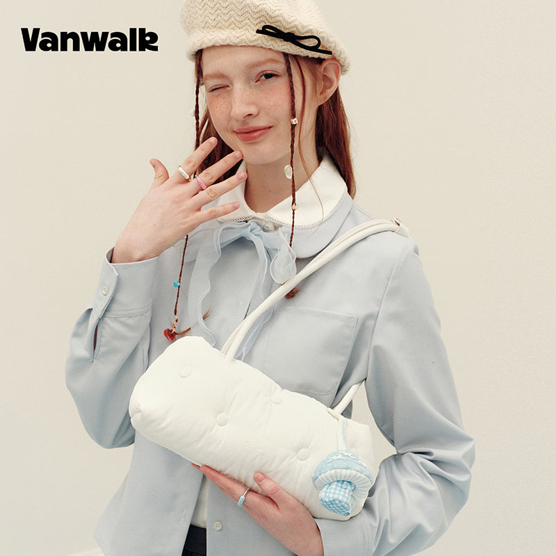 กระเป๋าสะพายไหล่รุ่นบ้านสมุดโน้ตดีไซน์เฉพาะ vanwalk v2994