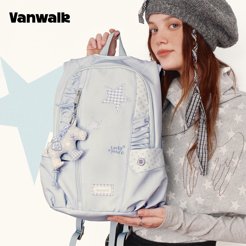 กระเป๋าเป้ชุดม้าพันธุ์โชคดีเดือนมกราคม vanwalk Niche Design รุ่น v3016