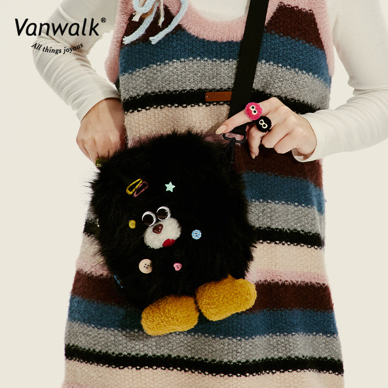 Vanwalk Fashion Mao Monster  Crossbody Bag V2717