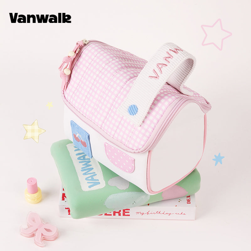 Vanwalk حقيبة تجميل بتصميم ريفي لطيف VS14 vs44