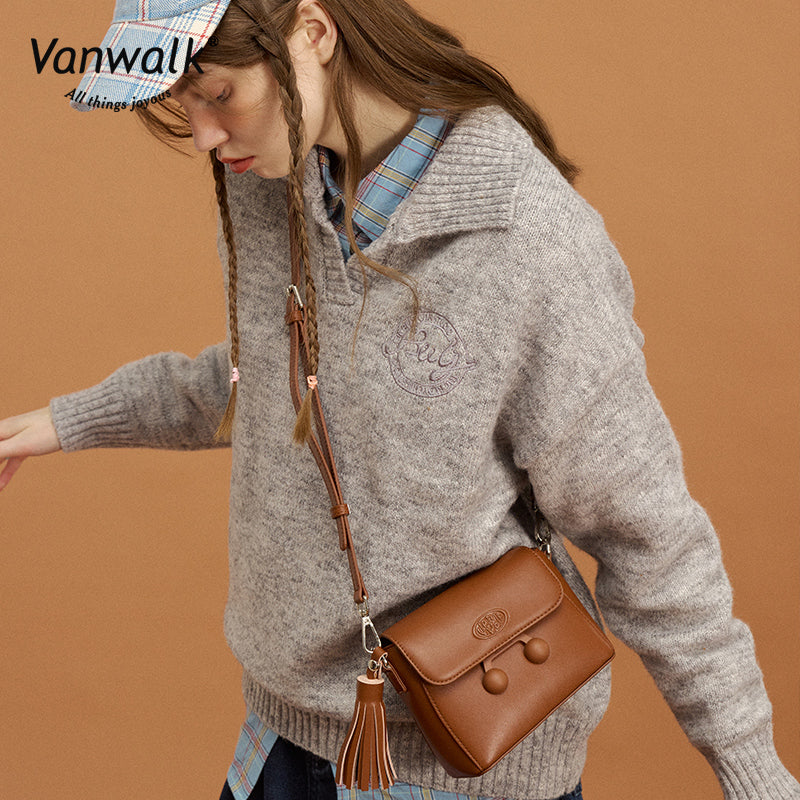 Vanwalk Water-Resistant Christmas Series Crossbody Bag V2874